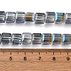 Electroplate Glass Beads Strands EGLA-H108-01A-AB11-2
