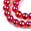 Electroplate Transparent Glass Beads Strands X-GLAA-T032-T8mm-AB09-2