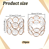 Iron Glass Napkin Rings AJEW-WH0455-343-2