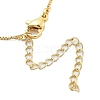 Brass & Plastic Pearl Letter Pendant Box Chain Necklaces for Women NJEW-U017-01G-11-4