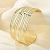 Hollow Brass Cuff Open Bangles BJEW-M060-04G-5