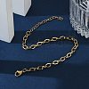 PVD Vacuum Plating 304 Stainless Steel Cable Chain Bracelet for Men Women BJEW-E031-05C-G-5