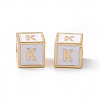 Rack Plating Brass Enamel Beads KK-B060-04G-04K-2