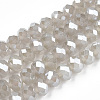 Electroplate Glass Beads Strands EGLA-A044-J8mm-A10-1