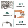 120PCS Tibetan Style Alloy Charms TIBEP-TA0001-31-5