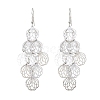 Brass Dangle Earrings EJEW-B157-02C-P-4