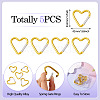 5Pcs Zinc Alloy Spring Gate Rings FIND-TA0009-73G-4