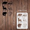 Large Plastic Reusable Drawing Painting Stencils Templates DIY-WH0202-135-2