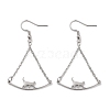 Non-Tarnish 304 Stainless Steel Dangle Earrings EJEW-P271-12P-1