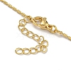 Brass Pave Cubic Zirconia Peach Heart Pendant Necklaces for Women NJEW-Q346-03G-03-3