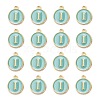 Golden Plated Alloy Enamel Charms ENAM-S118-05I-2