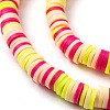 Handmade Polymer Clay Beads Strands CLAY-R089-6mm-T02B-17-6