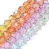 Transparent Painted Glass Beads Strands DGLA-A034-T8mm-A12-2