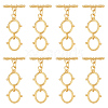 8Pcs Brass Toggle Clasps KK-ME0002-32-1
