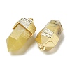 Natural Yellow Opal Faceted Pendants G-G181-03G-06-2