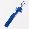 Polyester Tassel Pendant Decorations HJEW-WH0004-A13-1