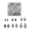 120Pcs 6 Style Tibetan Style Alloy Pendants TIBE-LS0001-01AS-2