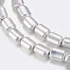 Non-magnetic Synthetic Hematite Beads Strands G-P338-18B-6x9mm-MS-1