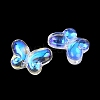 AB Color Plated Transparent Glass Beads GLAA-Z020-01A-2