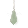 Natural Green Aventurine Cone Pointed Dowsing Pendulums G-A249-02S-11-2