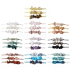 30Pcs 30 Styles Natural Gemstone Braided Bead Bracelets BJEW-JB11146-1