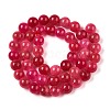 Dyed Natural White Jade Beads Strands G-T138-8mm-210-36-2