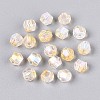 Transparent Spray Painted Glass Beads LS-EGLA-N018-4mm-09-2
