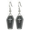 Gothic Style Pentagram/Coffin/Book Dangle Earrings for Women EJEW-JE05299-3