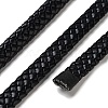 10M 8-Ply PU Leather Braided Cord WL-WH0014-01A-2