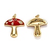 Autumn Theme Real 18K Gold Plated Brass Micro Pave Cubic Zirconia Pendants ZIRC-L100-019G-G-2