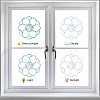 16 Sheets 4 Styles Waterproof PVC Colored Laser Stained Window Film Adhesive Static Stickers DIY-WH0314-060-4