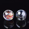 Round Handmade One Hole Blown Glass Globe Ball Bottles X-BLOW-R002-20mm-AB-2