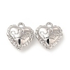 Rack Plating Alloy Heart Charms FIND-G044-28P-1