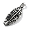 Retro 304 Stainless Steel Enamel Pendants STAS-Z098-28AS-2