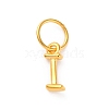 925 Sterling Silver Letter Charms with Jump Rings LS-STER-R008-01G-I-1