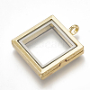 Alloy Magnetic Locket Pendants PALLOY-T052-19G-2