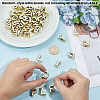 50Pcs UV Plating Acrylic Beads MACR-SP0002-27B-3