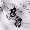 Alloy Dragon Dangle Earrings EJEW-R011-01P-3