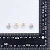 10Pcs 10 Styles Electroplate Natural & Synthetic Gemstone Charms G-SZ0002-15-8