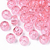 Transparent Acrylic European Beads MACR-N008-14F-1