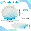 Shell Shape Glass Jewelry Plates DJEW-WH0058-10-2