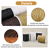   4 Rolls 4 Colors Waxed Cotton Thread Cords YC-PH0002-35C-WH-7