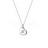 925 Sterling Silver Pendant Necklaces NJEW-BB34859-2