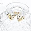 Ion Plating(IP) 304 Stainless Steel Stud Earrings EJEW-A119-19G-2