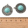 Tibetan Style Alloy Pave Imitation Turquoise Pendants FIND-NH0001-03AS-3