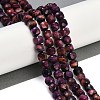 Natural Tiger Eye Dyed Beads Strands G-H028-A01-07-4