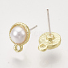 Alloy Stud Earring Findings PALLOY-N0149-15-2