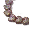 Painted Glass Beads Strands GLAA-Z021-10G-2