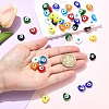 40Pcs 8 Colors Handmade Evil Eye Lampwork Beads Strands LAMP-YW0004-27-5
