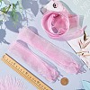 Gorgecraft 2 Pairs 2 Style Gradient Color Nylon Chiffon Shoe Laces FIND-GF0004-83A-3